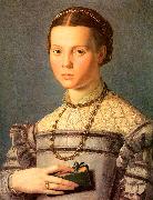 Agnolo Bronzino Portrait of a Young Girl with a Prayer Book oil painting reproduction